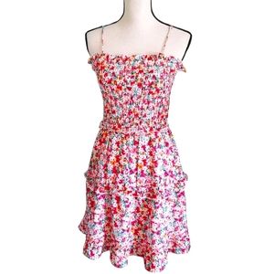 Jessica Simpson Floral Ditsy Smocked Sundress Medium